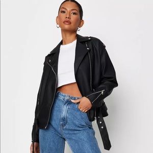 Misguided Faux Boyfriend Leather Jacket